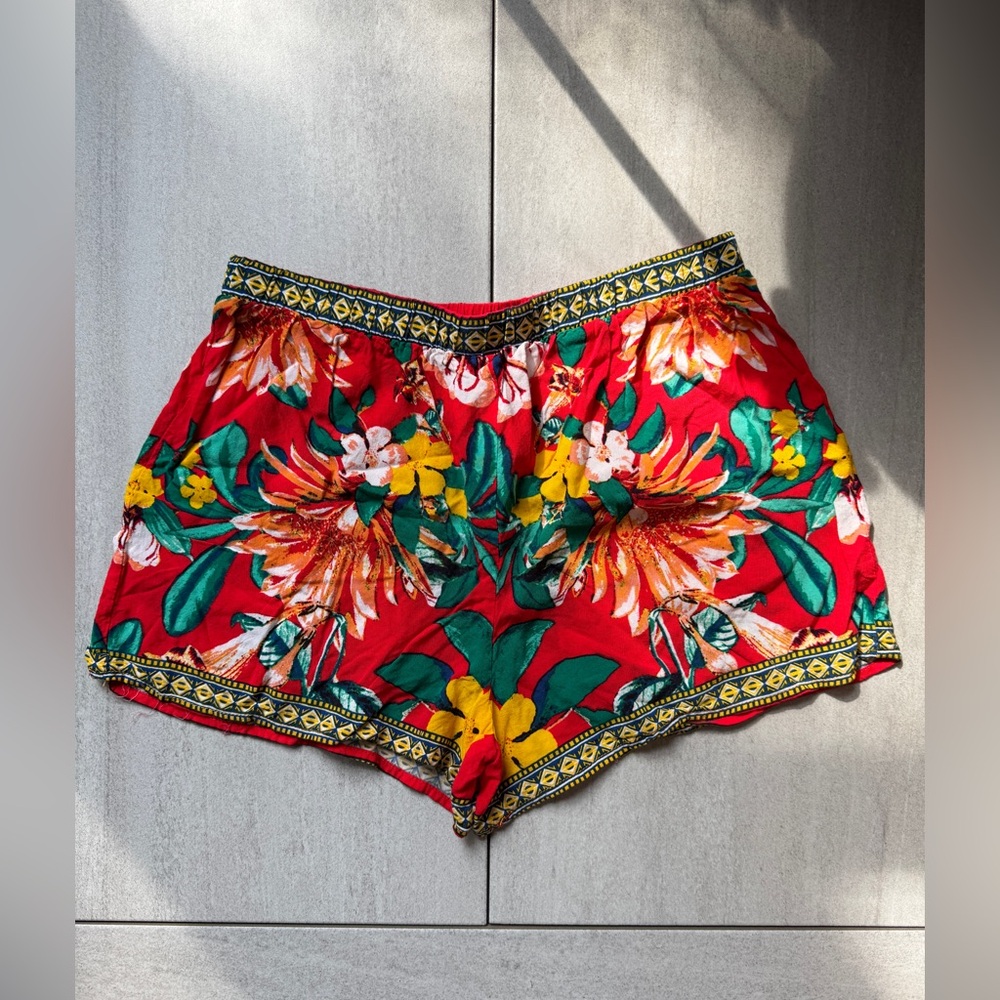 Floral beach shorts